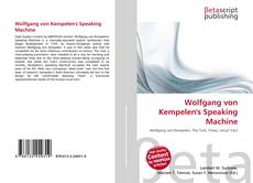 Portada del libro de Wolfgang von Kempelen's Speaking Machine
