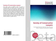 Capa do livro de Society of Conservative Lawyers 