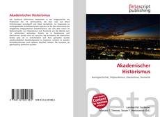 Portada del libro de Akademischer Historismus