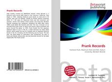 Portada del libro de Prank Records