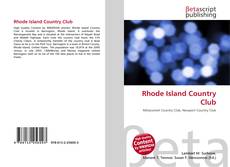 Portada del libro de Rhode Island Country Club