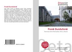 Pranė Dundulienė kitap kapağı