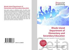 Bookcover of Rhode Island Department of Elementary and Secondary Education