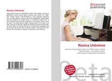 Capa do livro de Rosina Lhévinne 