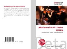 Bookcover of Akademisches Orchester Leipzig