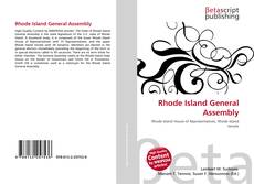 Bookcover of Rhode Island General Assembly