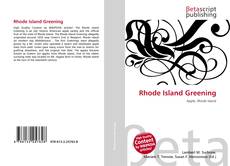 Bookcover of Rhode Island Greening
