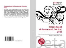 Bookcover of Rhode Island Gubernatorial Election, 2002