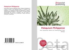 Portada del libro de Palaquium Philippense