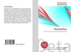 Portada del libro de Pramod Rae