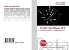 Bookcover of Rhode Island Route 403