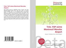 Обложка Tnte. FAP Jaime Montreuil Morales Airport