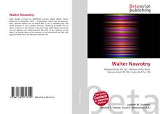 Copertina di Walter Nowotny
