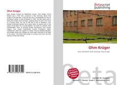 Ohm Krüger kitap kapağı