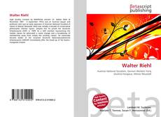 Buchcover von Walter Riehl