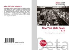 Bookcover of New York State Route 378