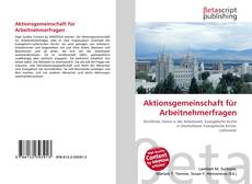Aktionsgemeinschaft für Arbeitnehmerfragen kitap kapağı