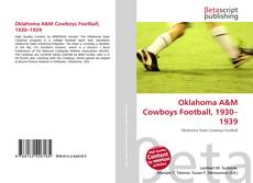 Borítókép a  Oklahoma A&M Cowboys Football, 1930–1939 - hoz