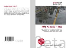 Capa do livro de RMS Andania (1913) 