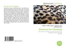 American Fur Company kitap kapağı