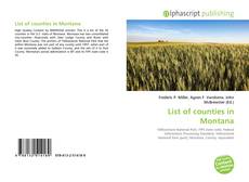 Обложка List of counties in Montana