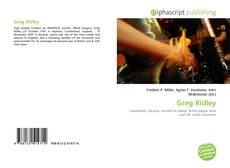 Обложка Greg Ridley