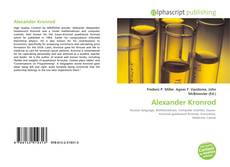 Обложка Alexander Kronrod