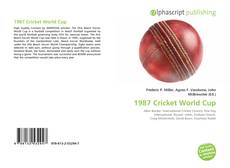 1987 Cricket World Cup kitap kapağı
