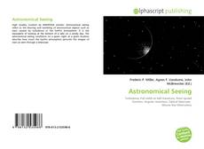 Bookcover of Astronomical Seeing