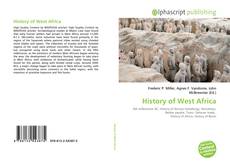 Bookcover of History of West Africa
