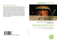 Couverture de Operation Panther's Claw