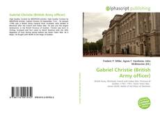Capa do livro de Gabriel Christie (British Army officer) 