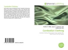 Bookcover of Cambodian Clothing