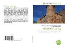 Buchcover von Adhemar of Le Puy