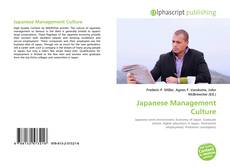 Japanese Management Culture kitap kapağı