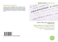 what is metathesis in linguistics Phonological processes simplify the production of complex words they are not random but predictable metathesis occurs when two consonants within a syllable are . what is metathesis in linguistics Phonological processes simplify the production of complex words they are not random but predictable metathesis occurs when two consonants within a syllable are .