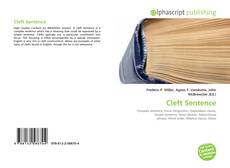 Bookcover of Cleft Sentence