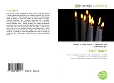 Bookcover of True Name