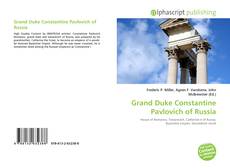 Buchcover von Grand Duke Constantine Pavlovich of Russia