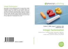 Buchcover von Integer factorization