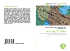 Bookcover of University of Tehran