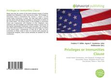 Borítókép a  Privileges or Immunities Clause - hoz