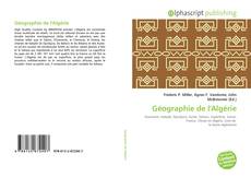 Géographie de l'Algérie kitap kapağı