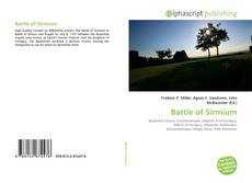 Battle of Sirmium kitap kapağı