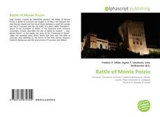 Battle of Monte Porzio kitap kapağı