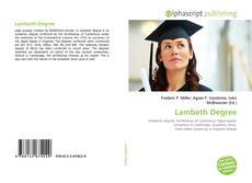 Lambeth Degree kitap kapağı
