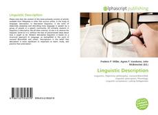 Couverture de Linguistic Description