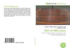 Bookcover of 2002–03 NBA season