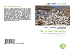 Bookcover of 1481 Rhodes Earthquake