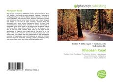 Bookcover of Khaosan Road